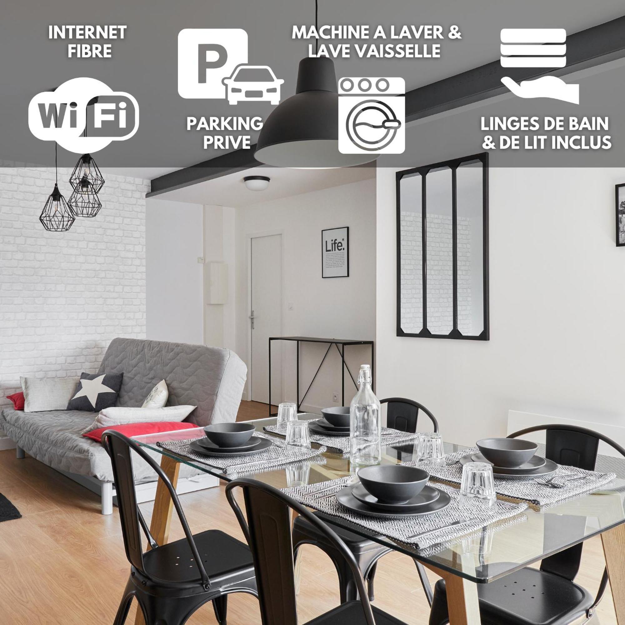 New-York New-York : Fibre Wifi/Linge/Parking Leilighet Châteaubriant Eksteriør bilde
